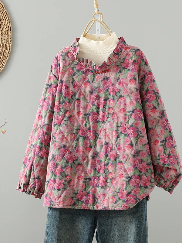 

Korean Japanese High End Embroidered Doll Collar Loose Fit Overhead Cotton Jaet Women plus Size Versatile Comfortable Cotto...