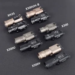 Tactical Surefir X300U X300 Ultra XH35 X300V Metal Pistol Scout Light  Weapon Gun Light Strobe Flashlight Lanterna For 20mm rail