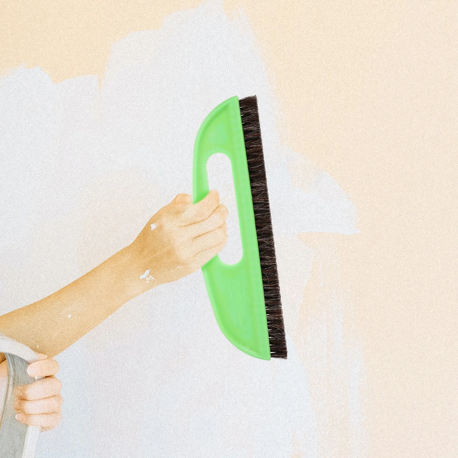 Wallpaper Brush Hair Construction Tool Long Bristles Ergonomic Handle Wall Sticker Hanging Smoothing Tool