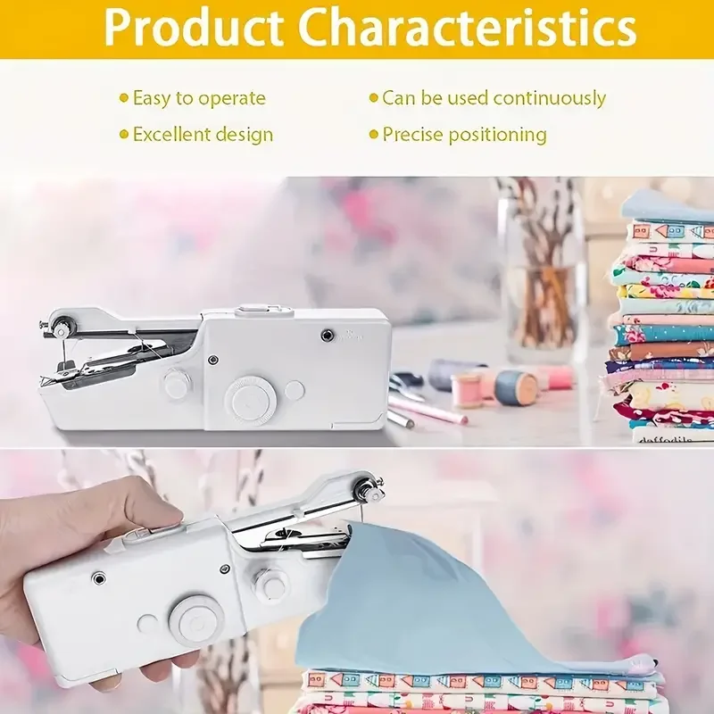 1pc Handheld Sewing Machine Mini Sewing Machine, Portable Sewing Machine Quick Handheld Sewing Tool