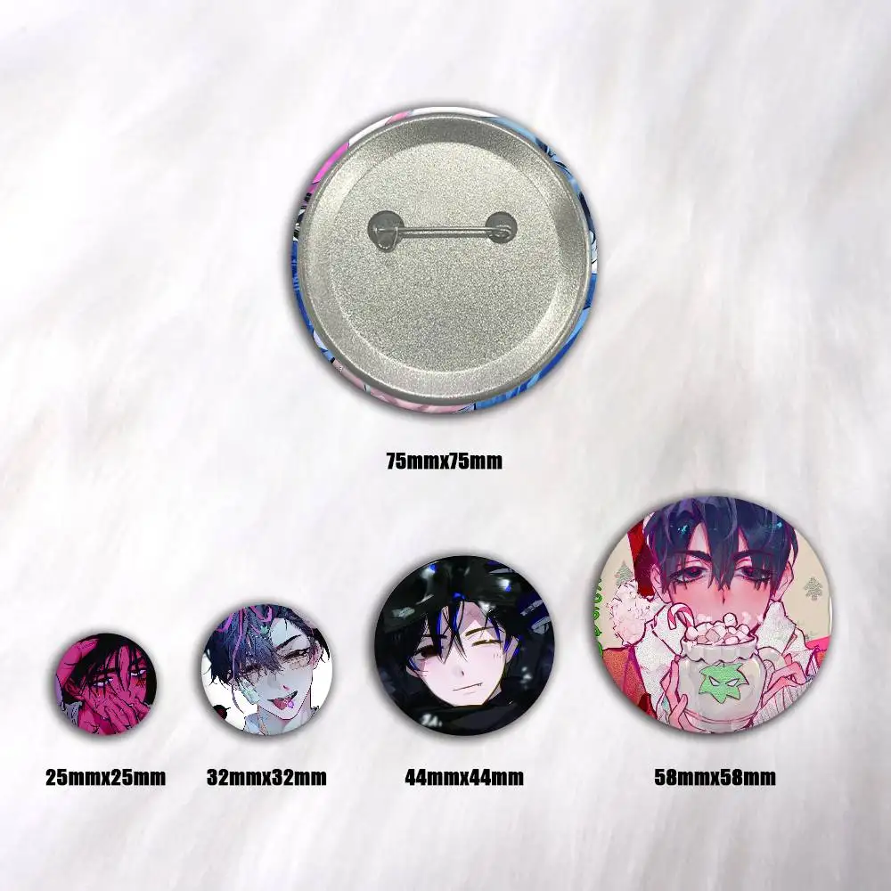 Anime alien stage ivan Creative Round Button Badges Cute Pin Brooch for Backpack Clothes Lapel Jewelry Accessories Friends Gift