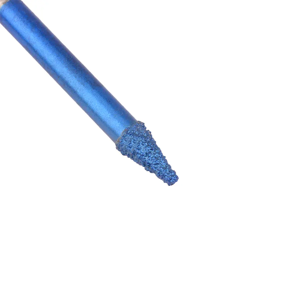 Imagem -02 - Soldada Diamante Gravação Router Bit Pedra Fresa Gravador Mármore Granito Ferramenta de Corte Lâminas Faca de Escultura Máquina Cnc