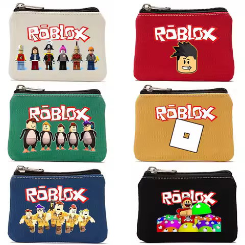 New Roblox Women Men Coin Purse Wallets Cartoon Anime Portable Coins Storage Bags Mini Purses Key Organiser Wallet Birthday Gift