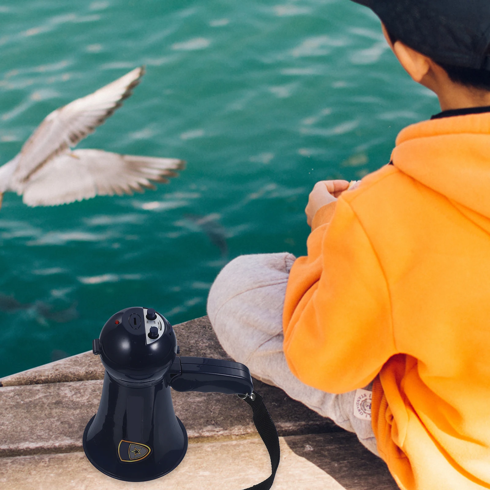 

Мини-мегафон, громкоговоритель, усилитель голоса, аварийный инструмент для детей, мальчиков, ролевая игра, полиция, активный отдых на свежем воздухе, забавный подарок