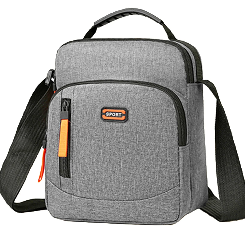 

Прямоугольная сумка через плечо нейтрального стиля для мужчин и женщин, ткань Оксфорд, повседневная холщовая сумка через плечо