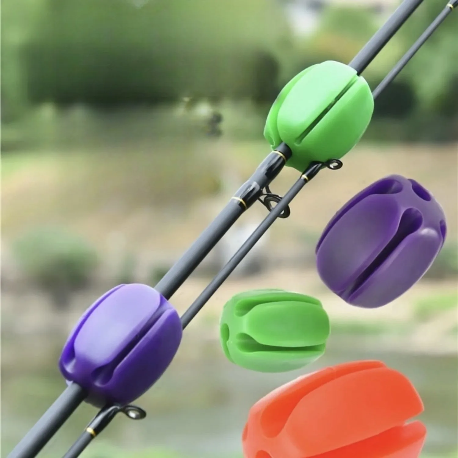 Fishing Rod Fixed Ball Rod Ball Mini Protection Anti-Collision Rod Retractor Fishing Rod Stopper Fishing Accessories