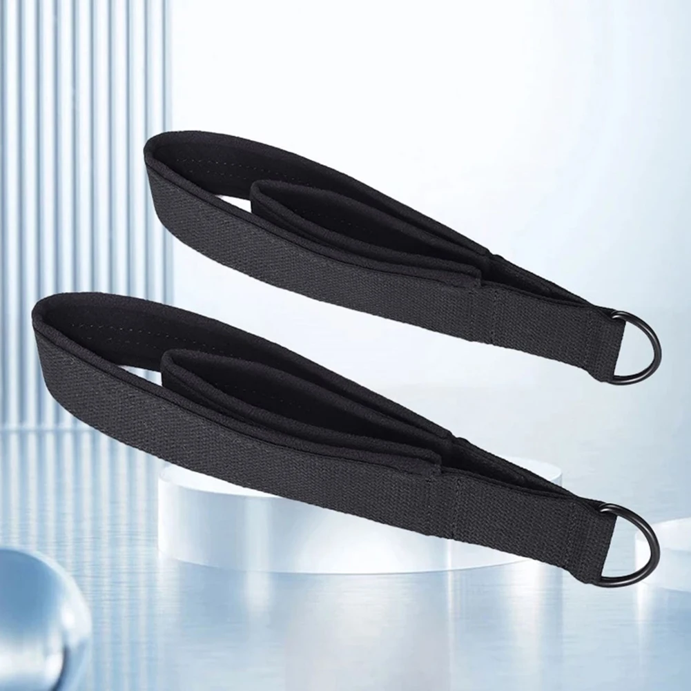 

2 шт. эластичных ремней для йоги с двойными кольцами, ремни для пилатеса с двойной петлей и регулируемой пряжкой, ремень для растяжки для домашних тренировок и занятий в спортзале