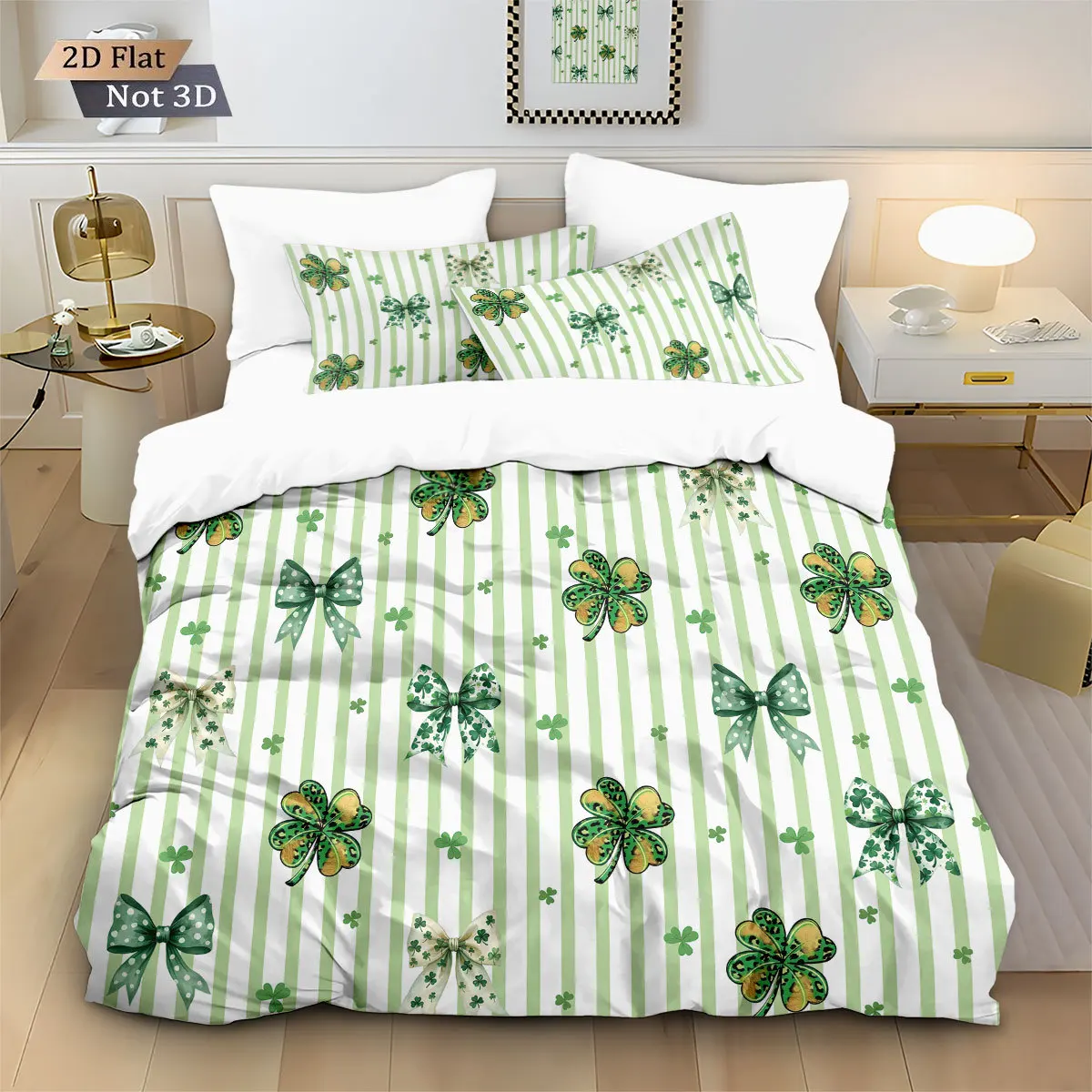 2/3pcs bedding set Digital Print Comfortable Duvet Cover for Home Bedroom Decoration, 1 Duvet Cover and 2pillowcase with Zippers