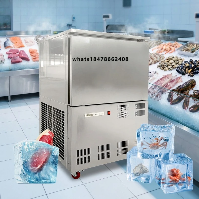 Commercial 130L Five-Tray Polyurethane Foam Insulated  Blast Freezer -45°C Ultra Low Temperature Shock Freezer for Frozen Food