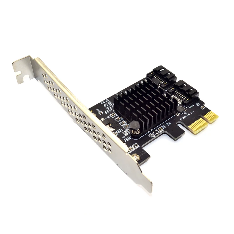 Karta rozszerzeń PCIE do SATA Marvell 9125 Chip PCI Express X1 do 2 Port SATA 3.0 6Gb Adapter kontroler PCI-e karta SATA