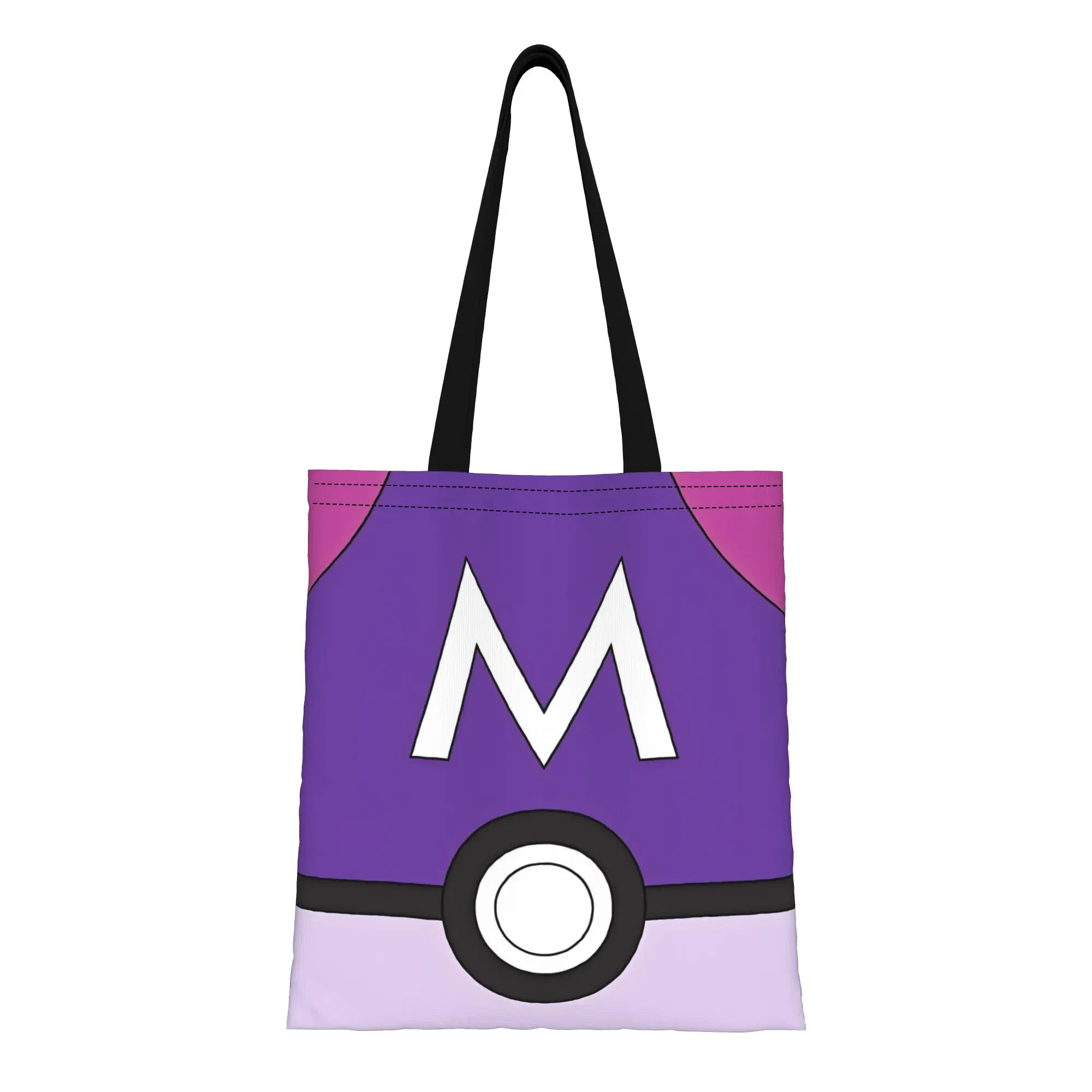 Master Ball Pokemon Canvas Tote Bag Perfect for Travel Women's Top-Handle Bags