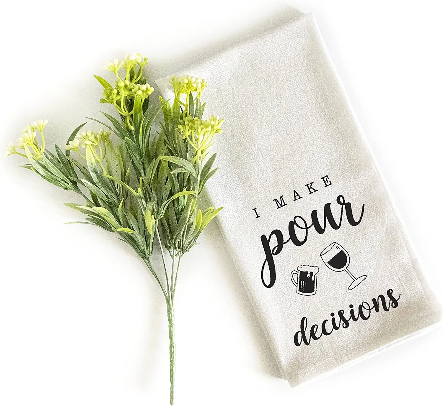 I Make Pour Decisions Towel 18x24 Inch, Funny Kitchen Towels Sayings, Kitchen Funny Dish Towels, Funny Saying Kitchen Towels