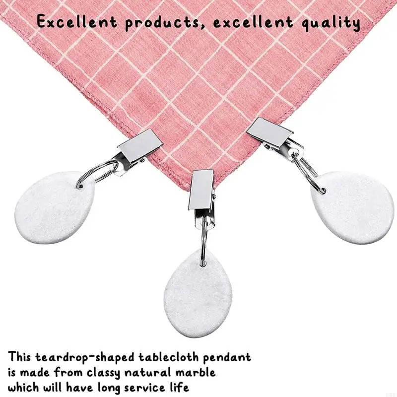 45be 4 PCs Metallhalter CliptarDrop Form Tabelle Abdeckung Tischdecke Familienessen Freien Hochzeitsfeier Picknick Home