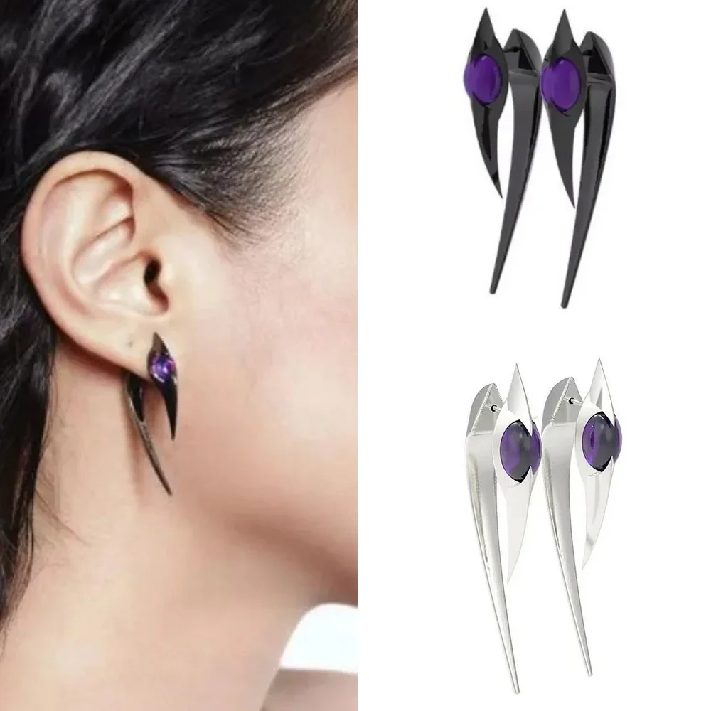 New Spiky Dragon Claw Earrings Exaggerated Dark Hip-hop Punk Cool Ear Stud Gothic Personality Jewelry Accessory Gift Decoration