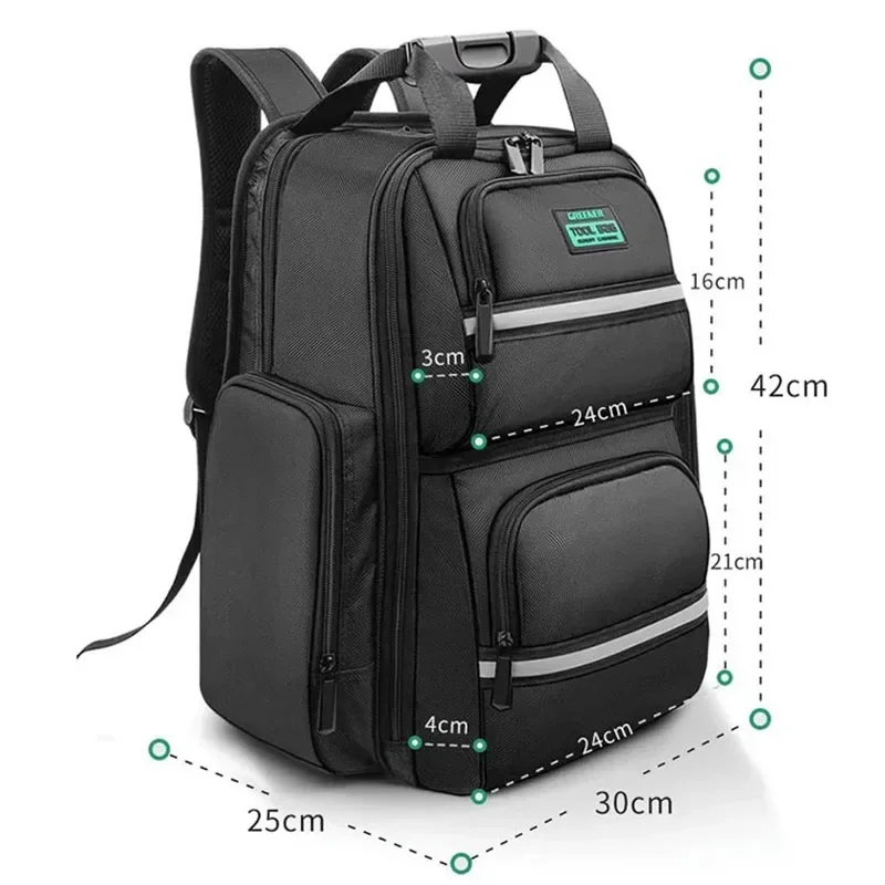 Imagem -06 - Mochila de Armazenamento de Ferramenta de Ombro Multifuncional Hardware Tool Organizer Bolsa Bolsas de Embalagem Específica de Eletricista Portátil