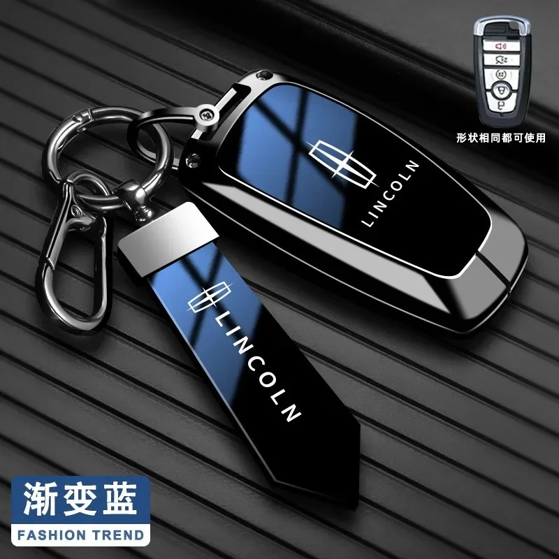 Funda protectora para llave de coche de aleación de zinc, accesorio para Lincoln Continental MKC MKZ MKX Corsair Navigator Z Nautilus Aviator