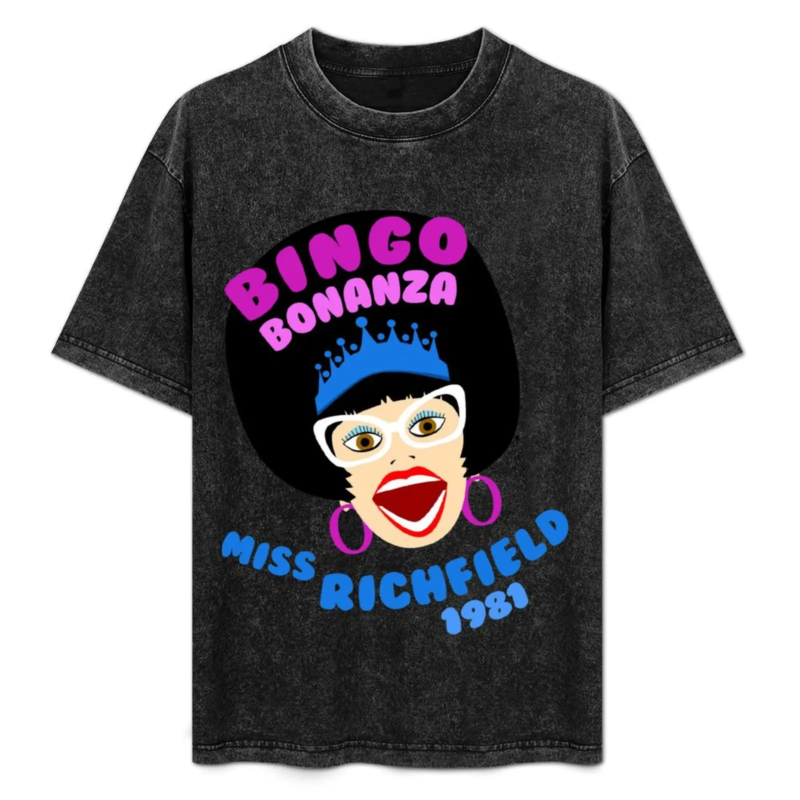 

Miss R Bingo Bonanza Head T-Shirt Big Size Short Sleeve Casual Top