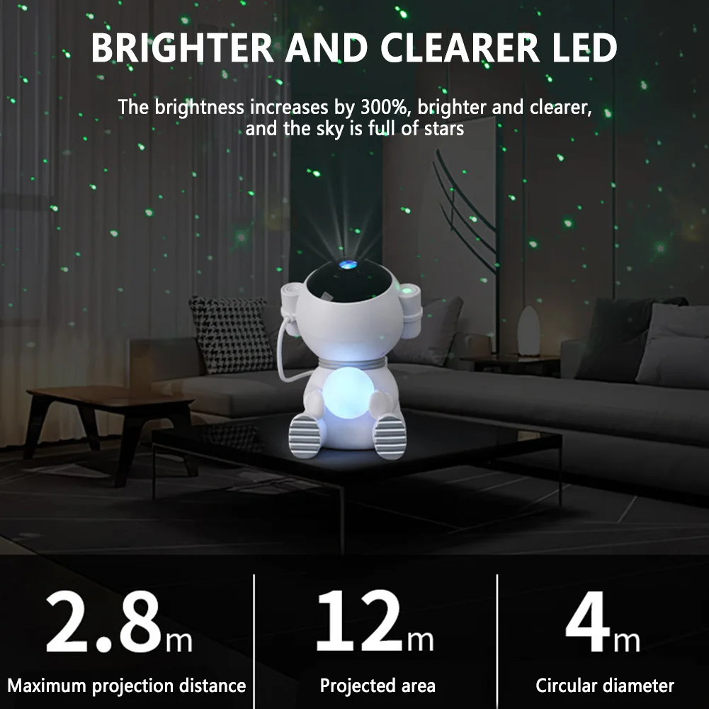 

Cartoon Space Projector Remote Control Star Night Light For Living Room