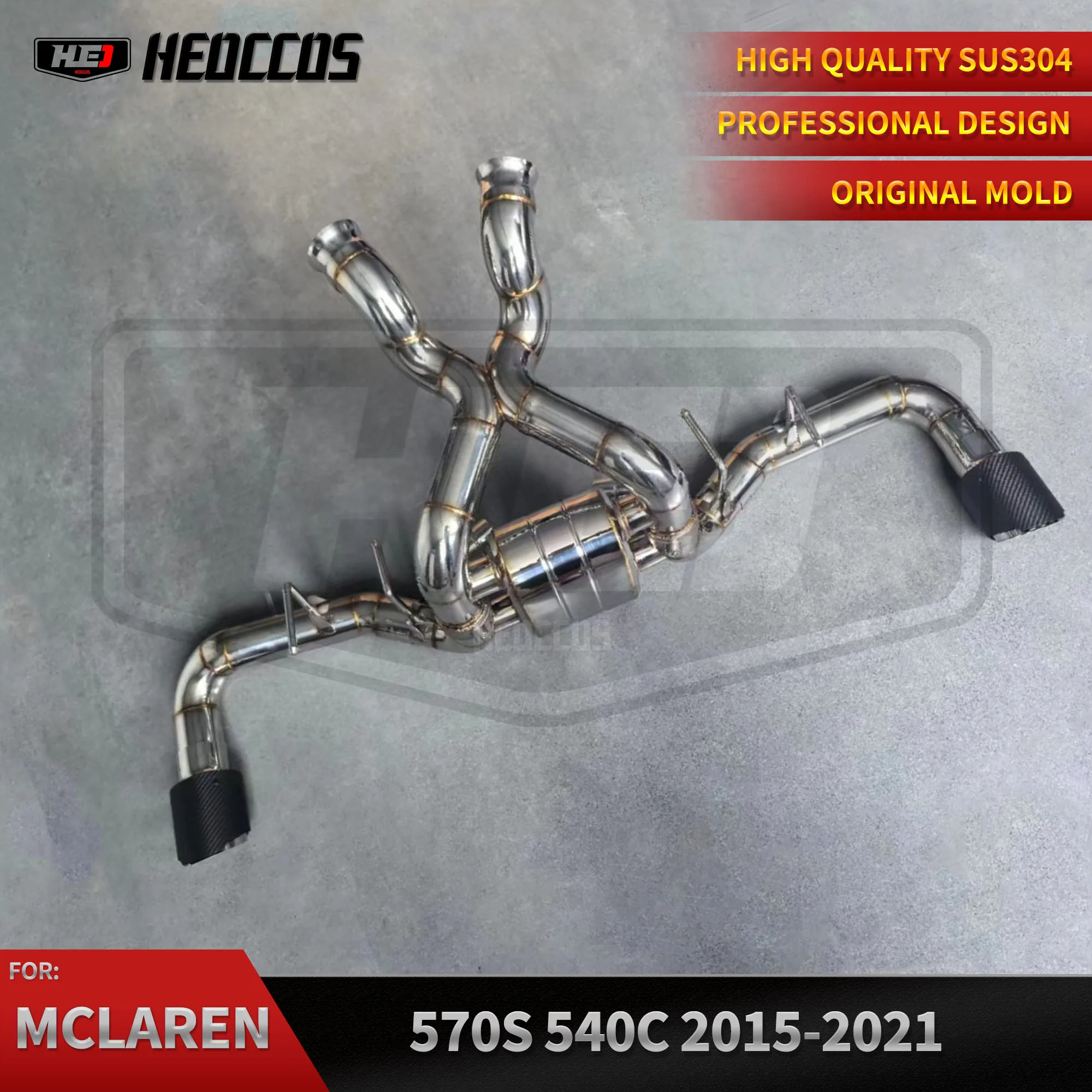 HEO Catback Performance Race Exhaust For Mclaren 570S 570GT 540C Muffler Pipe Catback Stainless Steel Exhaust System