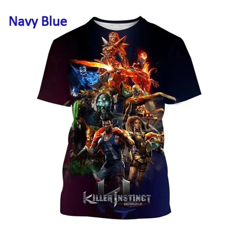 Game Killer Instinct Hipster Tshirt 3D Print Men Women Short Sleeve t shirts Hip Hop streetwear O-neck T-shirt Unisex clothing