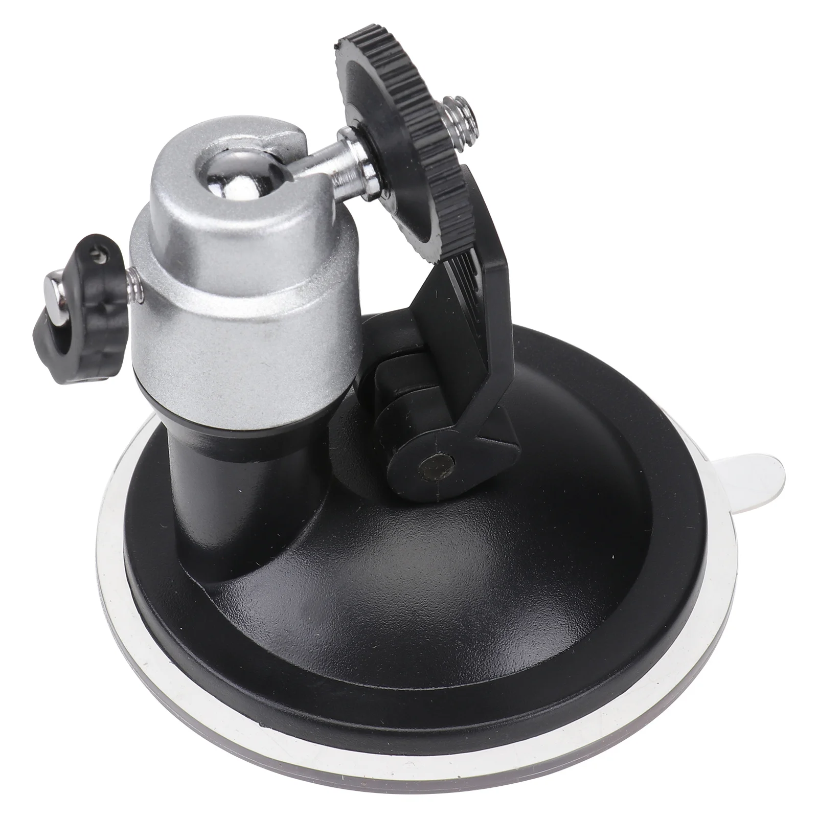 

Mini Camera Camcorder Suction Cup Car Mount Tripod Holder Stand Silver 360 Degree Rotatable Tilt Action for Secure Attachment
