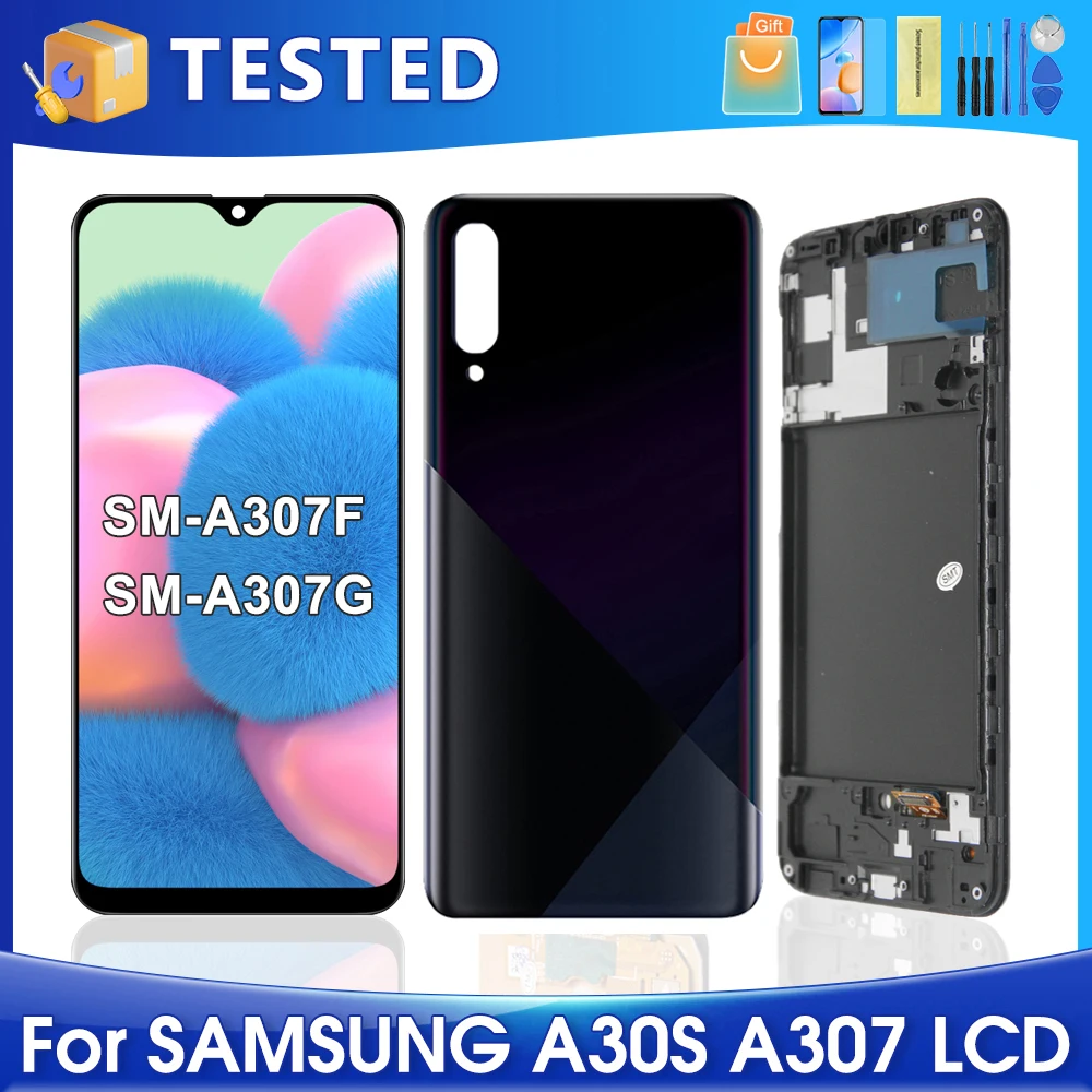 A30S For Samsung Tested A307F A307FN A307G A307GN A307GT LCD Display Touch Screen Digitizer Assembly Replacement