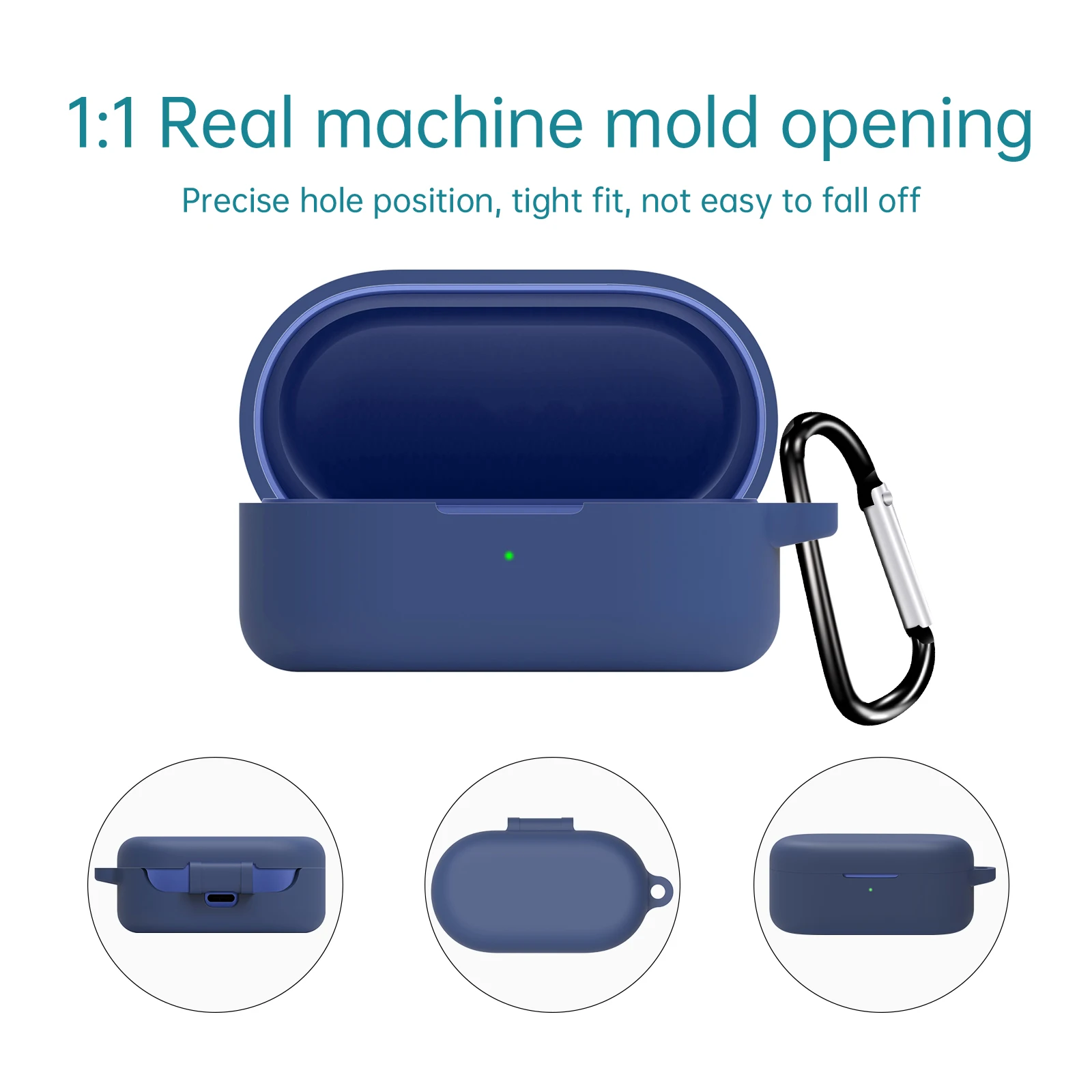 for OnePlus Buds 2R Case Silicone Earphone Cover Shockproof With Hook Protective Covers Cases