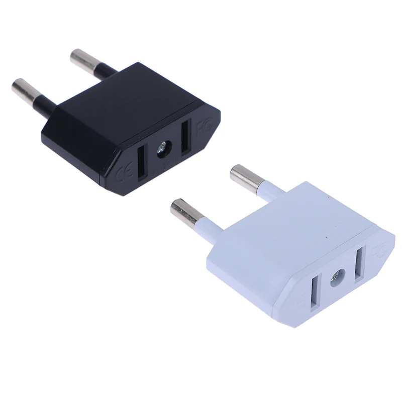 2Pcs EU Adapter Travel Converter Adapter American China US To EU Plug Euro Plug Electrical Adapter AC Electrical Socket