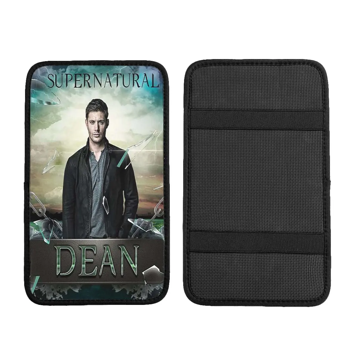 3D Supernatural Center Console Cover Pad for Cars TV Series Vintage Car Accessories Waterproof Armrest Cover Mat