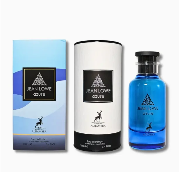 

Maison Alhambra Jean Lowe Azure Unisex Long-Lasting From for A Lasting Experience Eau de Parfum Spray, 3.4 Ounce / 100 ml