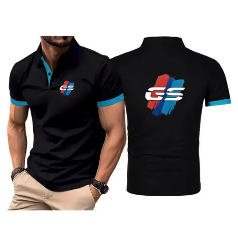 GS Adventure Motorrad-Poloshirt mit Natürlichen Antibakteriellen Eigenschaften, Hochwertig, Luxuriös, mit Kragen, Vielseitig und Atmungsaktiv – Detail 3