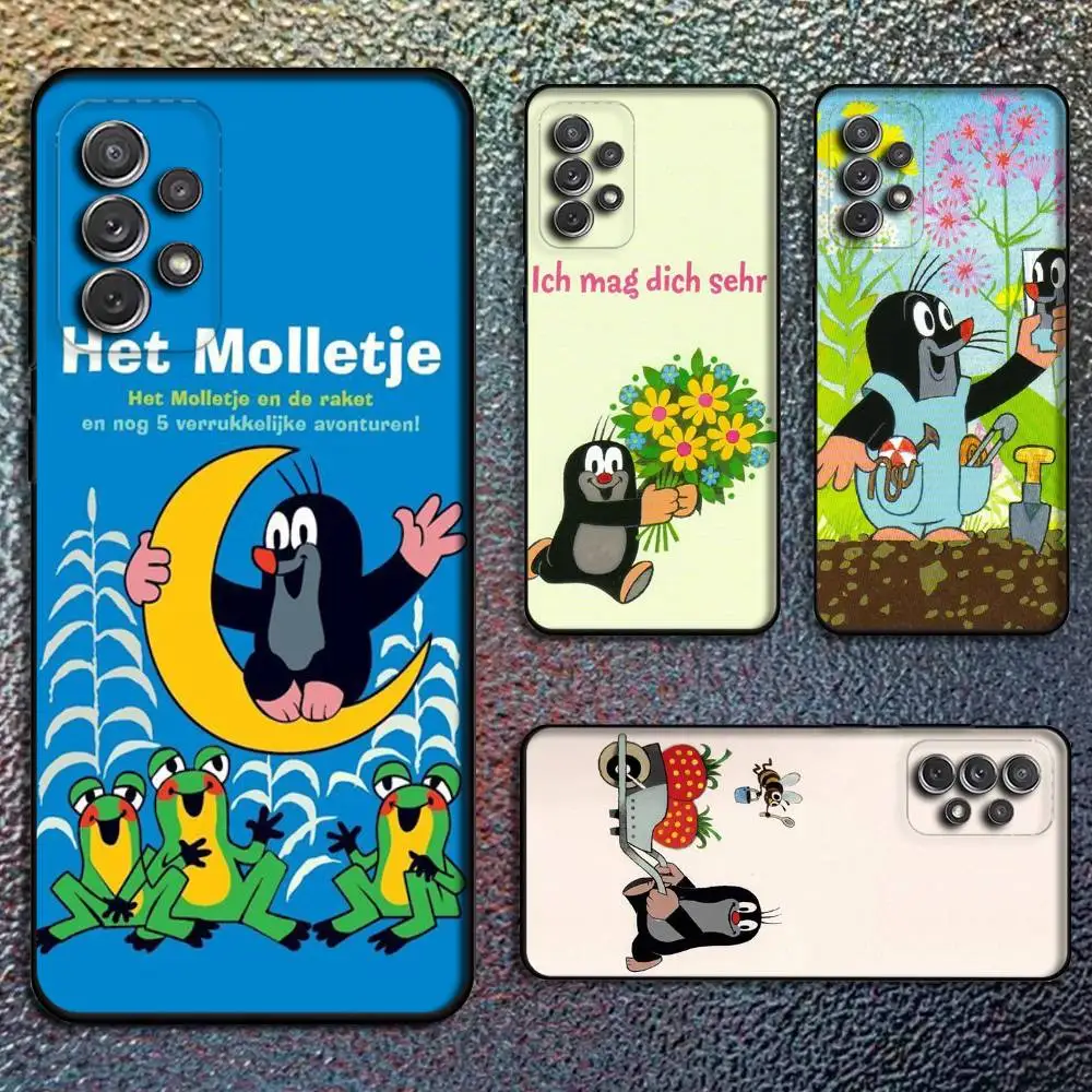 

Cartoon L-Littles Mole Phone Case For Samsung S25,S24,S21,S22,S23,S30,Ultra,S20,Plus,Fe,Lite,Note,10,9,5G Black Cover