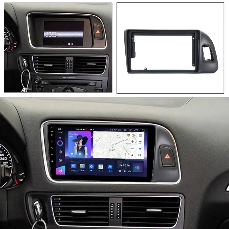 Android 16 Carplay Auto For Audi Q5 2005 - 2017 Car Radio Player Multimedia Stereo Navigation Head Unit GPS Video 360 Camera DVD