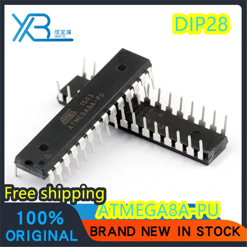 

(5/50 pieces) ATMEGA8A-PU AVR microcontroller/8K flash memory microcontroller ATMEGA8A DIP-28 original authentic Free shipping