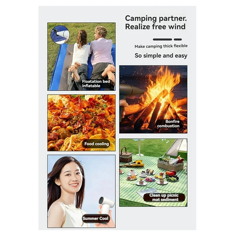 مروحة محمولة بمحرك بدون فرش عنيفة ، مروحة نفاثة توربو محمولة عالية السرعة ، منفاخ خارجي ، منفاخ فائق القوة ، جديد ، دورة في الدقيقة