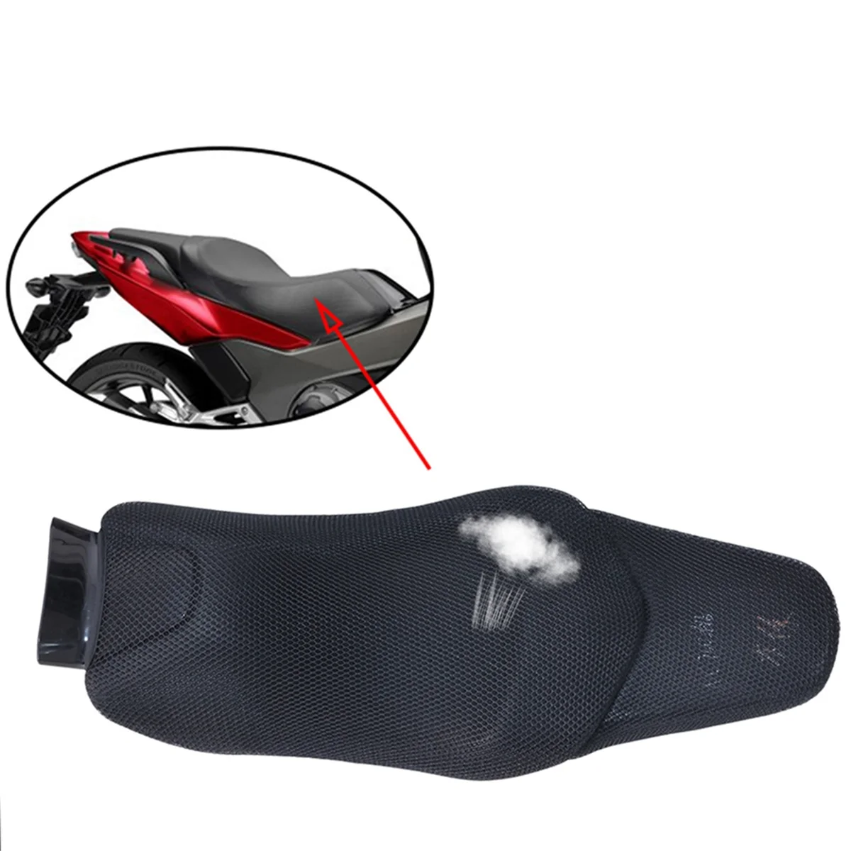 Motorcycle Mesh Seat Cushion Cover Protection Heat Insulation Seat Cover for HONDA NC700D Integra NC700 NC 700 D