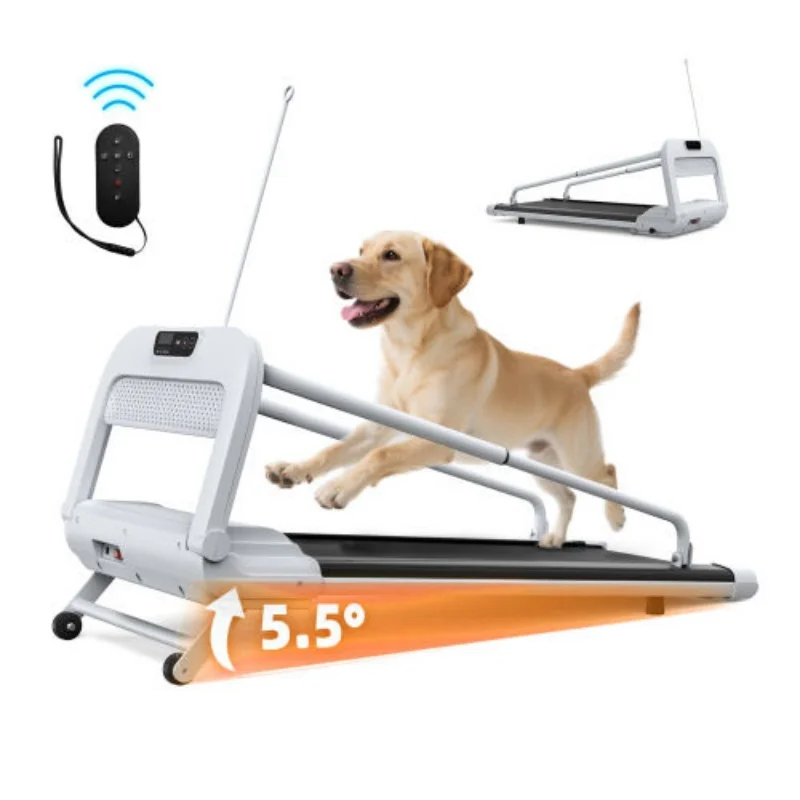 

New Lauched Smart USA Warehouse Dropshipping Powerful Motor White Fashion Dog & Owner Dual Use Treadmill for Home Exercise Pet