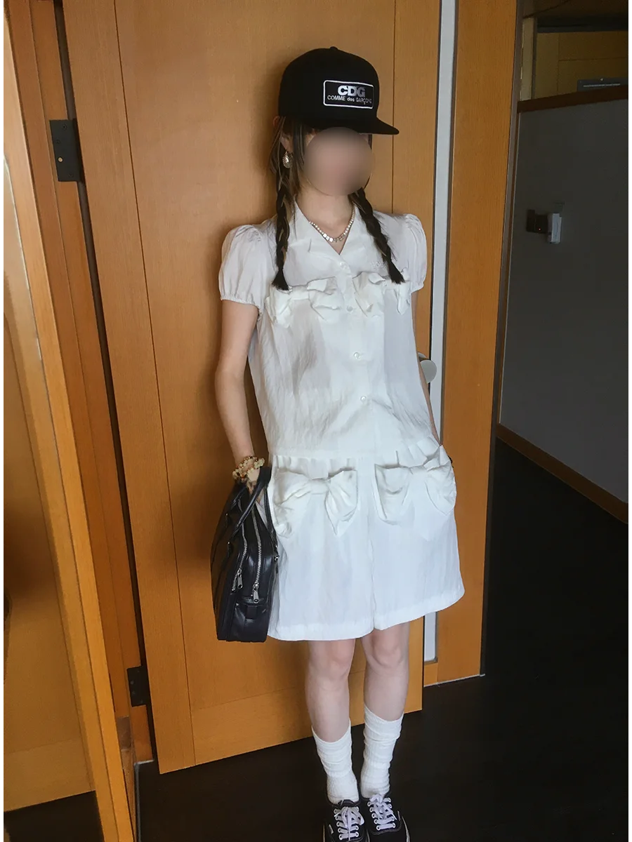 

Новый модный женский комплект MONA с узлами и завышенной талией, черно-белый, летняя коллекция, уличный стиль