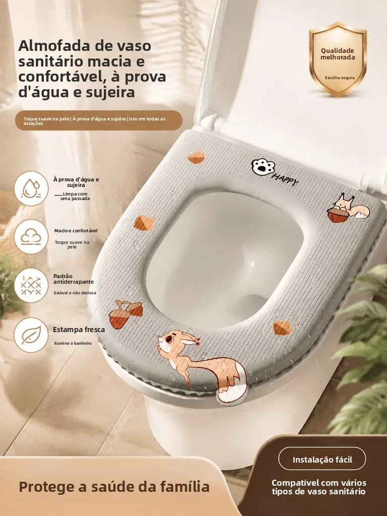 eva-便座クッションユニバーサル四季夏クール粘着トイレスタイル家庭用トイレリングカバー防水洗浄不要