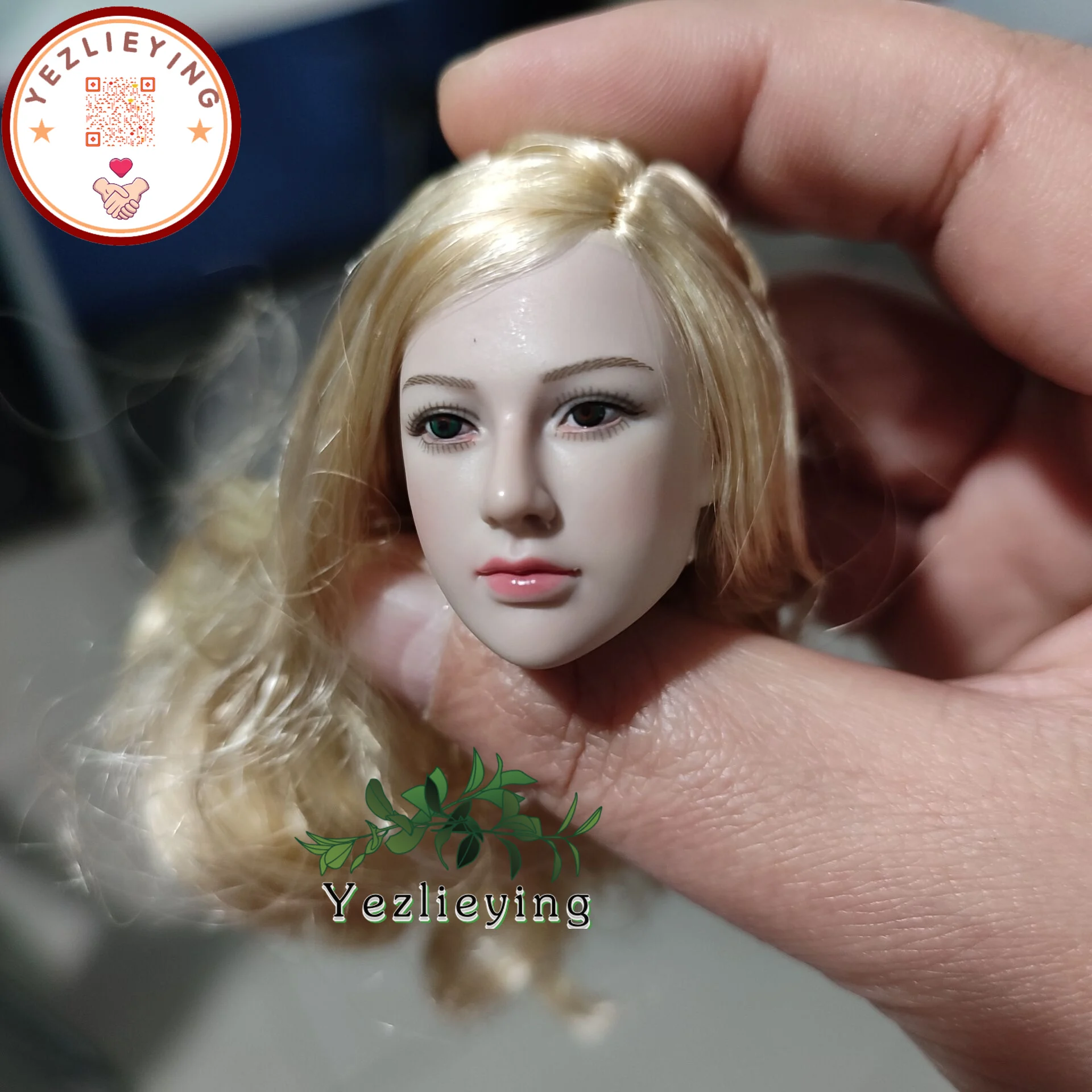 

1/6 Scale Female Head Sculpt Long Blonde Hair Tariah Silver Valkyrie Head Sculpture For 12Inch Tbleague Body Figure Collectible