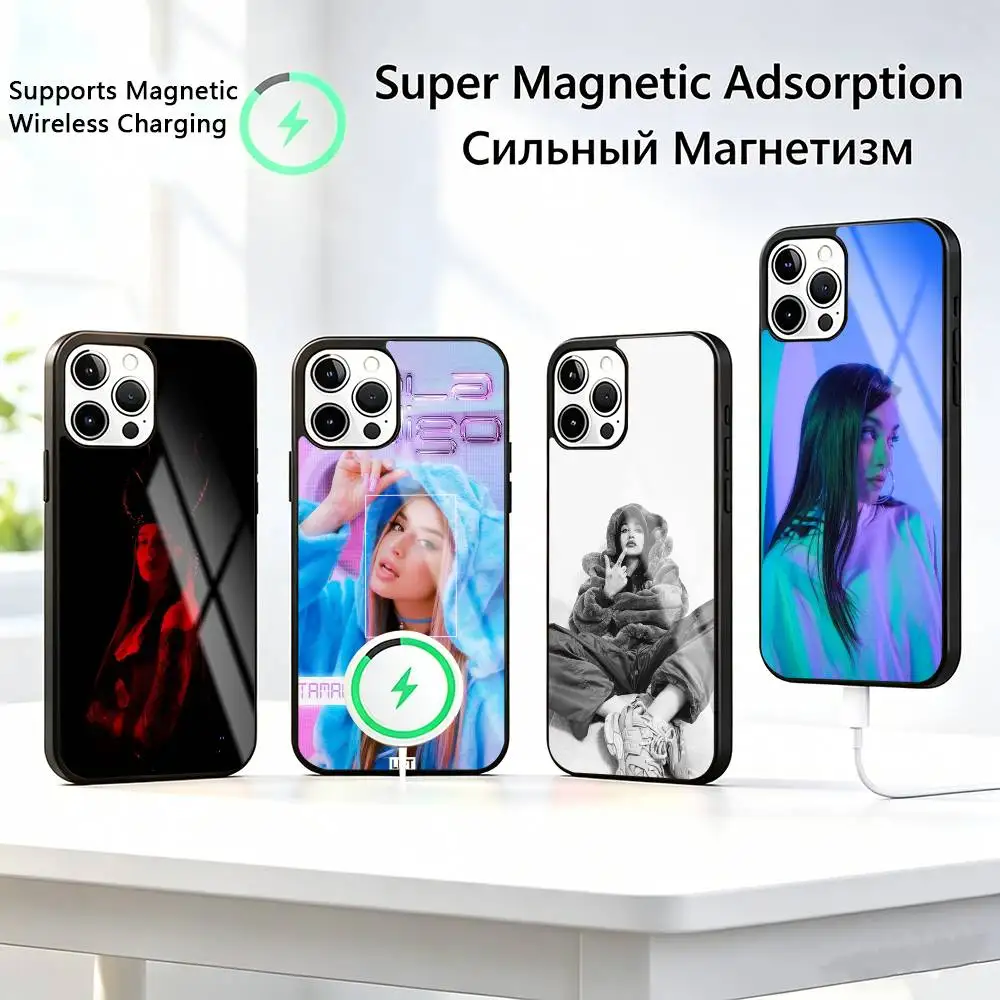 

Cute Lola Singer I-Indigos Phone Case For iPhone17,16,15,14,13,12,11 Plus,Pro Supports Magnetic Wireless Charging