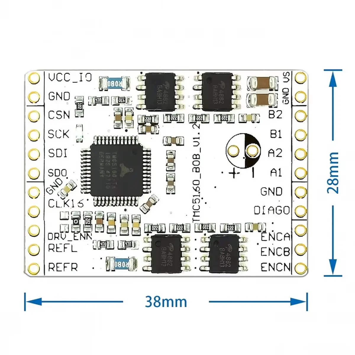 TMC5160TA-V1.0 BOB High Power Stepper Motor Driver TMC5160 StepStick Super Silent with StealthChop/SpreadCycle