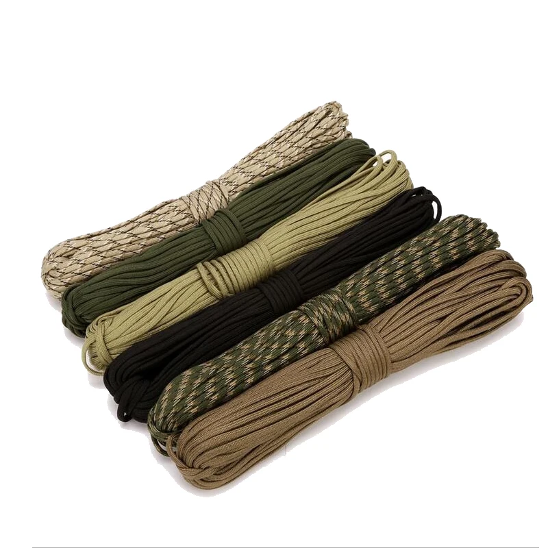 550 4mm 7 Bracket Core Parachute Rope for Survival Parachute Rope Lanyard Camping Rock Climbing Camping Rope Hiking Clothesline