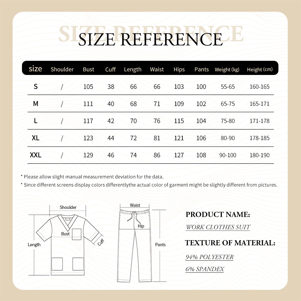 Verpleegkundige Accessoires Medische Scrubs Uniformen Vrouwen Chirurgisch Pak Y-hals Tops + broek Werkkleding Tandheelkunde Arts Werkkleding Groothandel