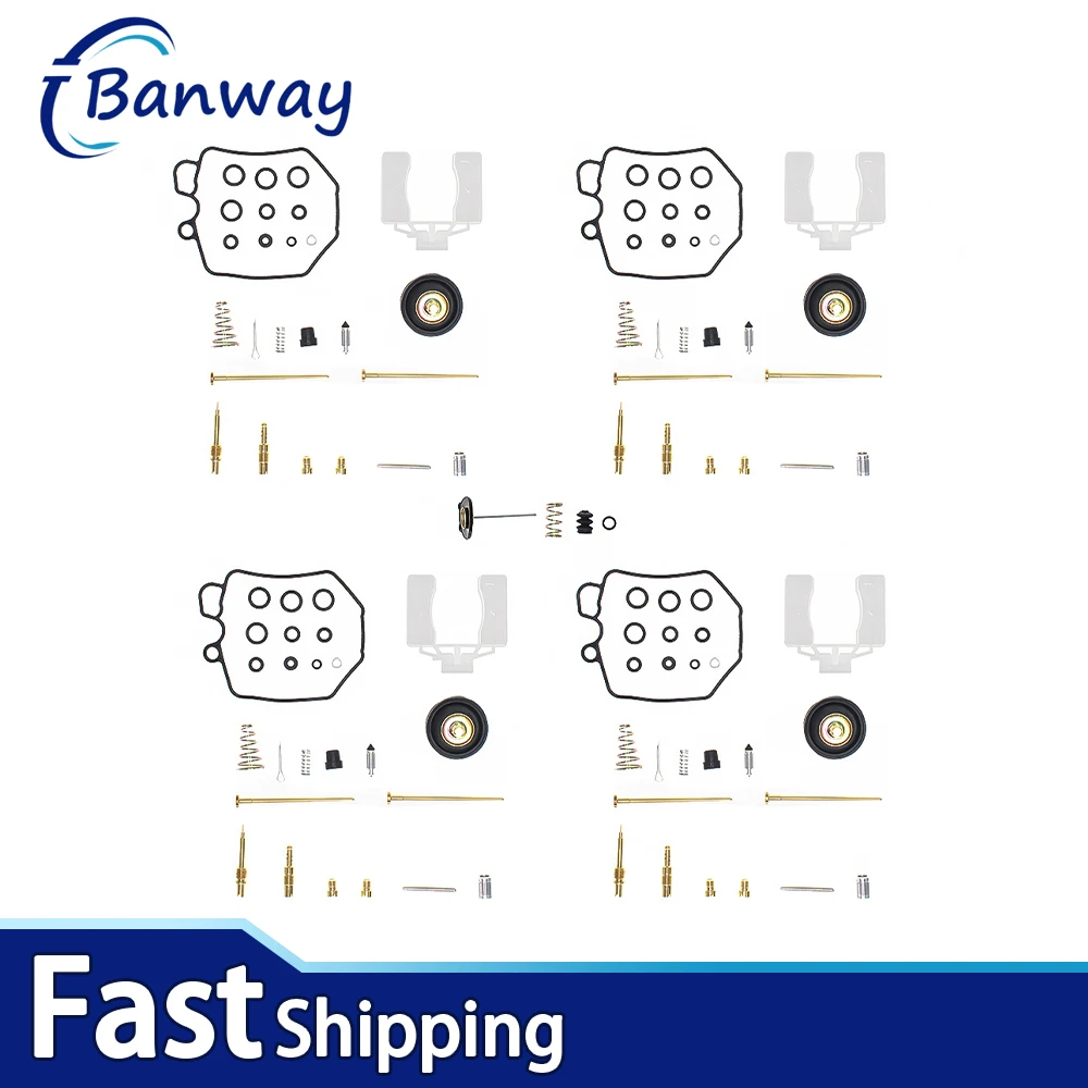 

4 Sets For Honda CB900C Custom CB900F Super Sport CB1000C 1980-1983 Carburetor Repair Kit Carb Rebuild Set Gasket