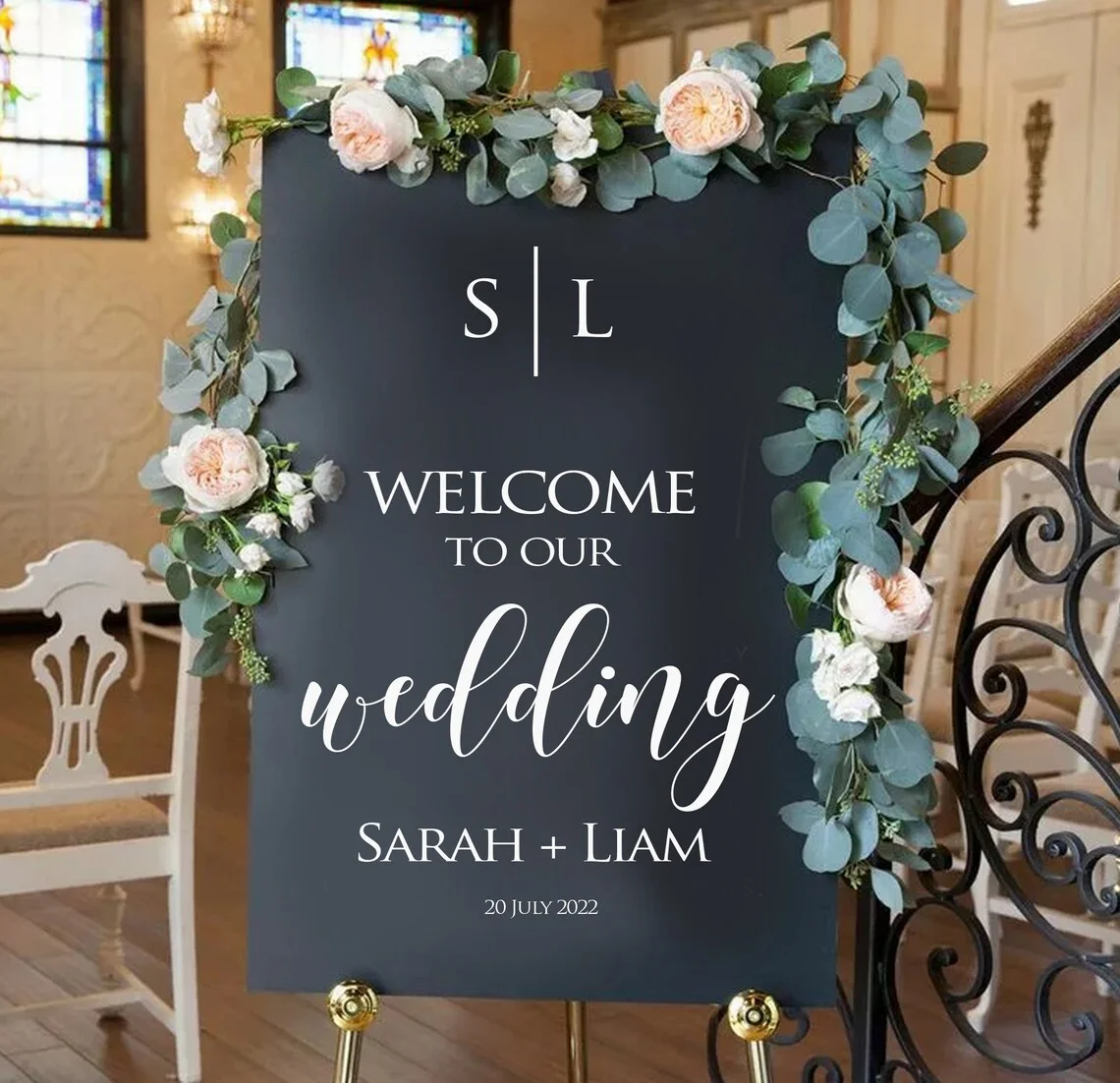 

Виниловая наклейка на заказ для свадьбы, персонализированная свадебная наклейка «сделай сам», украшение для приема T256