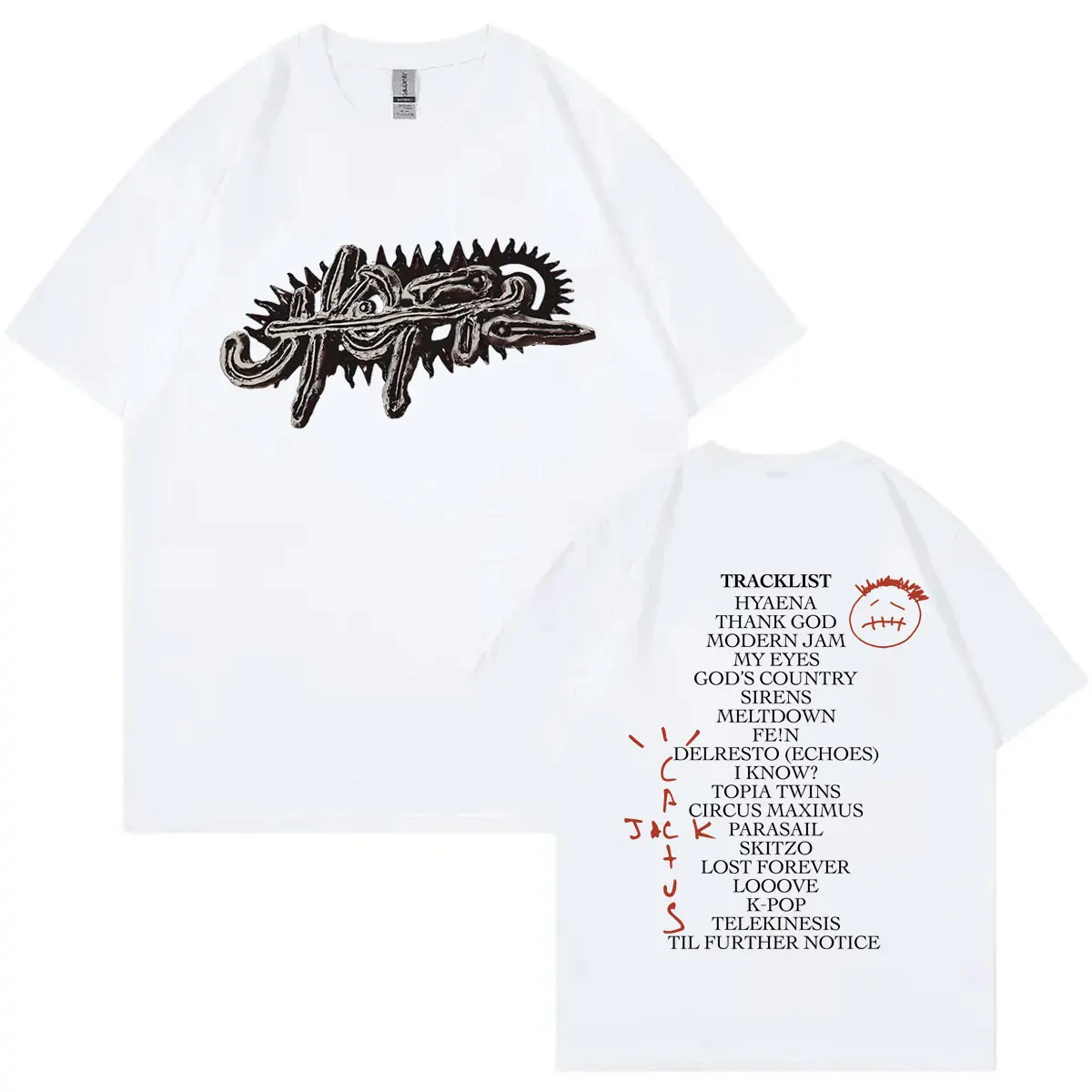 

Rapper Cactus Jack Album UTOPIA Graphic T Shirt Men Women Harajuku Hip Hop Short Sleeve T-shirt Fashion Retro Oversized T-shirts