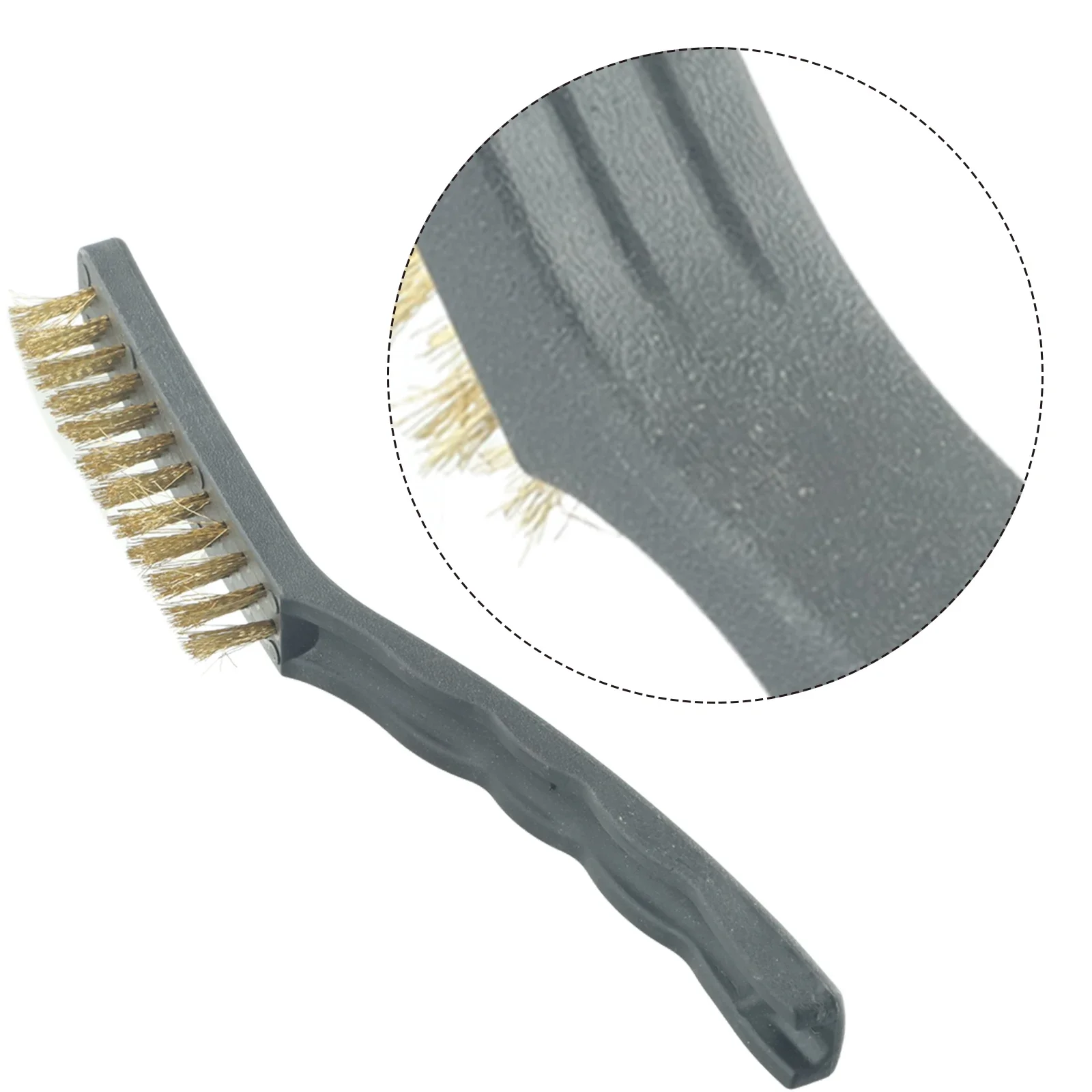 Mini Brosse D.lique en Laiton, Nylon et Acier, pour Voiture