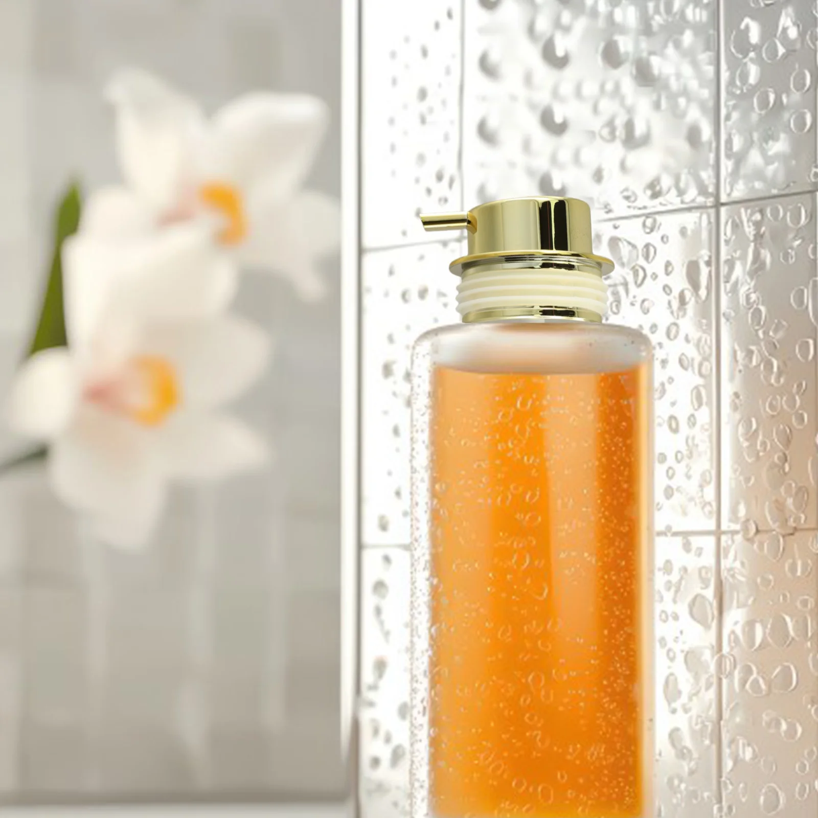 

Sleek design of the ABS lotion pump head perfect for enhancing your soap or lotion dispenser at home or business