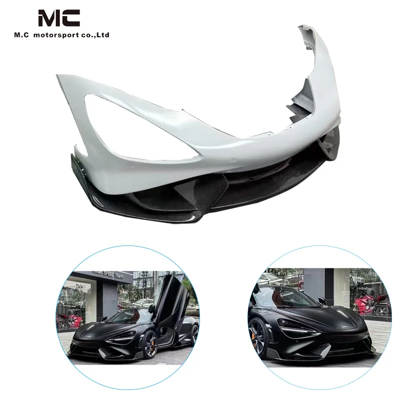 765LT STYLE HALF CARBON FIBER BODY KIT FRONT STOßSTANGE FÜR 2017-2019 MCLAREN 720S